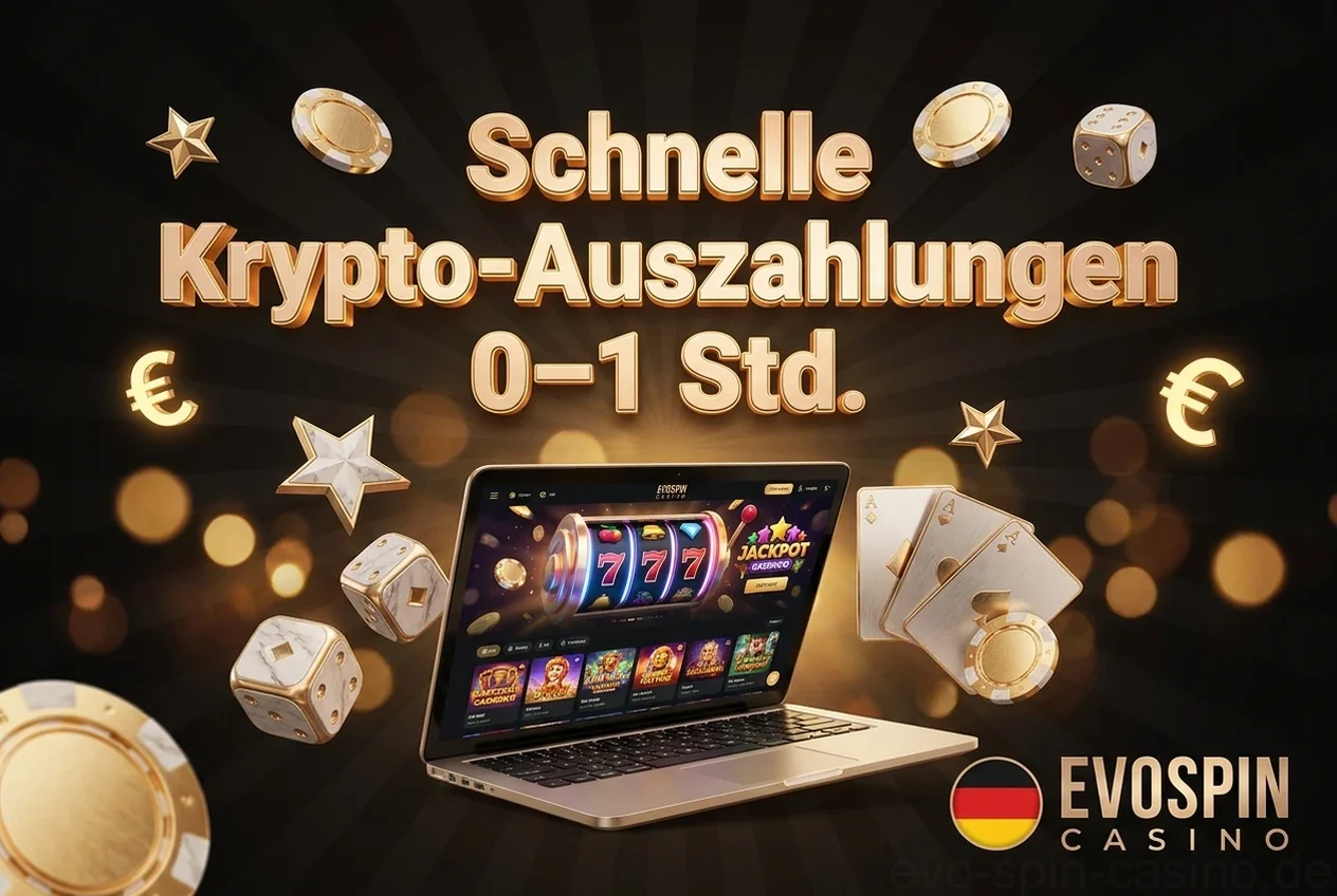 Schnelle Krypto-Auszahlungen 0–1 Std.